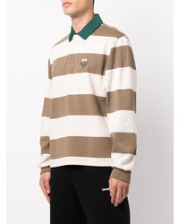 Stussy Striped Rugby Polo Shirt