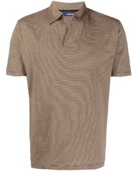 Lardini Stripe Print Polo Shirt
