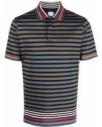 Paul Smith Summer Stripe Print Polo Shirt