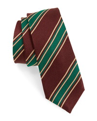 Gucci Stripe Washed Silk Tie