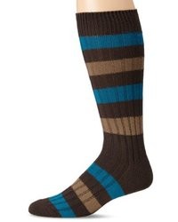 2xist 2ist Weekender Rugby Stripe Casual Socks Greyorange 10 13