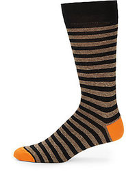 Saks Fifth Avenue RED Rugby Striped Socks