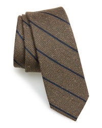 The Tie Bar Decruise Stripe Silk Tie