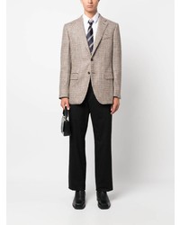 Caruso Houndstooth Single Breasted Blazer