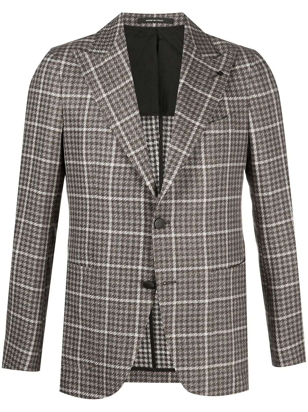 Tagliatore Single Breasted Check Blazer, $353 | farfetch.com | Lookastic