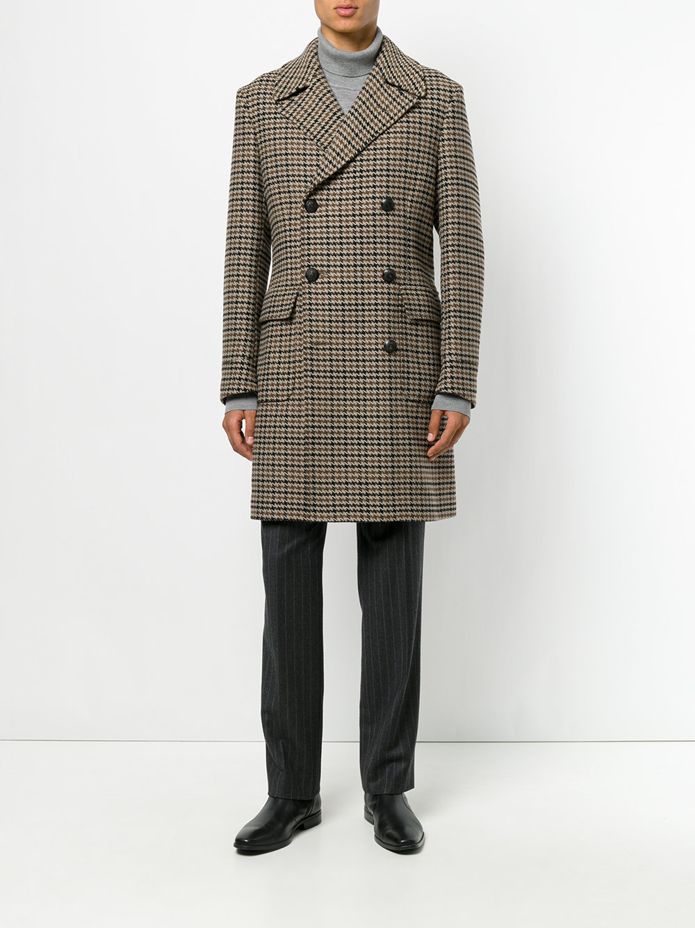 The Gigi Houndstooth Pattern Coat, $1,080 | farfetch.com | Lookastic