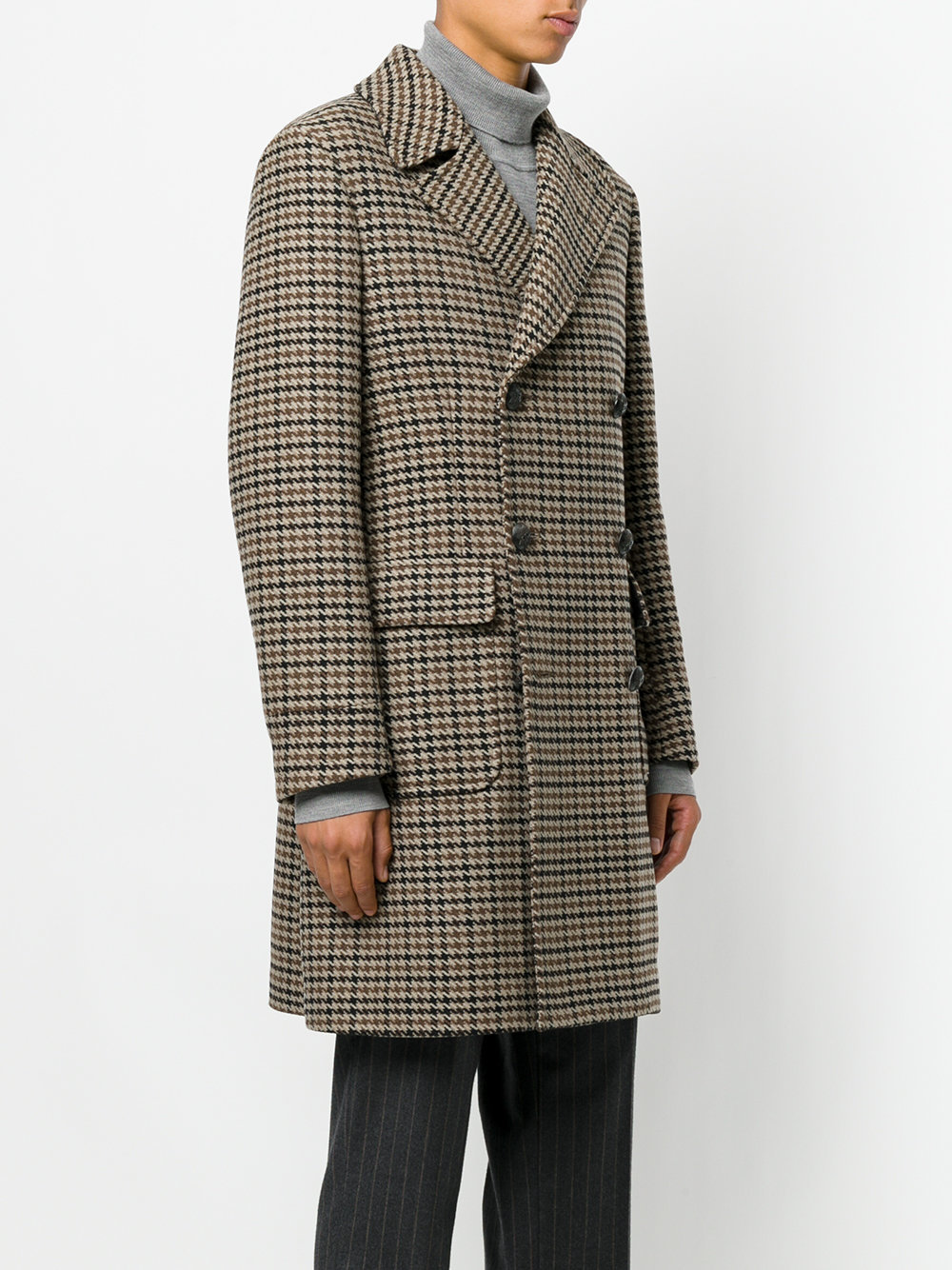 The Gigi Houndstooth Pattern Coat, $1,080 | farfetch.com | Lookastic