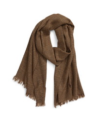 Brown Houndstooth Scarf