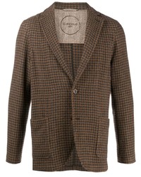 Circolo 1901 Checked Wool Single Breasted Blazer