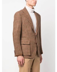 Polo Ralph Lauren Houndstooth Pattern Wool Blazer