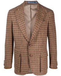 Polo Ralph Lauren Houndstooth Pattern Wool Blazer