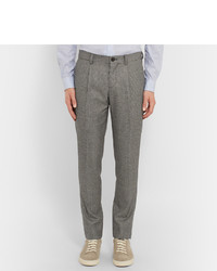 Brunello Cucinelli Slim Fit Houndstooth Wool Trousers