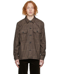 Norse Projects Taupe Wool Utility Kyle Shirt