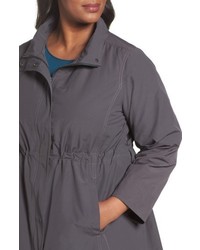 Eileen Fisher Plus Size Long Organic Cotton Blend Jacket