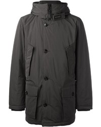 Woolrich Hooded Buttoned Jacket