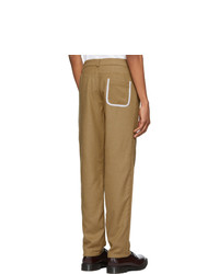 Daniel W. Fletcher Camel Wool Jeans Trousers