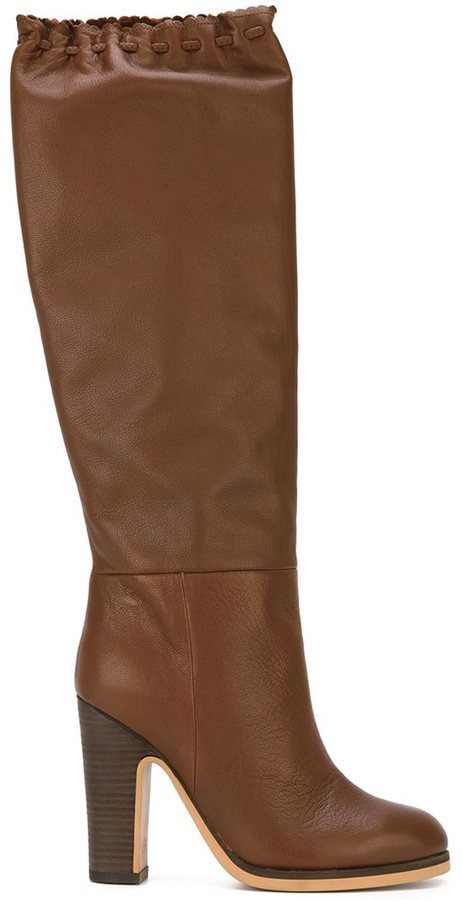 Chlo Jane Knee Boots, $447 | farfetch 