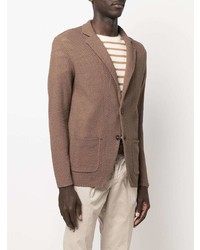 Manuel Ritz Knitted Single Breasted Buttoned Blazer