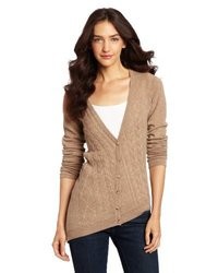 Design History 100% Cashmere Cable Cardigan Sweater