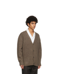 Acne Studios Brown Wool And Cashmere Cardigan