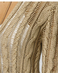 Denim & Supply Ralph Lauren Open Front Cable Knit Cardigan
