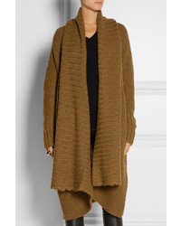 Donna Karan Oversized Alpaca Silk Cashmere And Wool Blend Cardigan