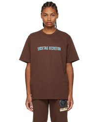 Helmut Lang Brown Societas T Shirt