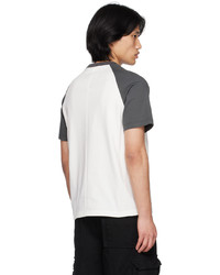 C2h4 Gray White Raglan T Shirt