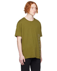 Balmain Khaki Reflective T Shirt