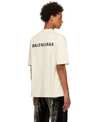 Balenciaga Off White Medium Fit T Shirt