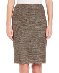 Brown Knit Wool Skirt