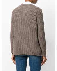 Eleventy Ribbed Knitted Sweater