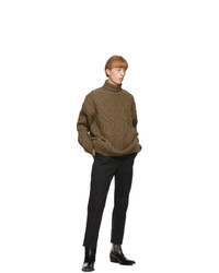 DSQUARED2 Brown Wool Canadian Knit Sweater
