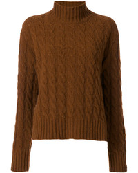 MSGM Turtleneck Cable Knit Jumper