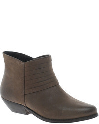 Asos Airborne Leather Ankle Boots Brown