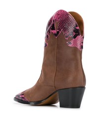 Paris Texas Cowboy Style Ankle Boots