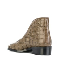 Lemaire Croc Embossed Boots