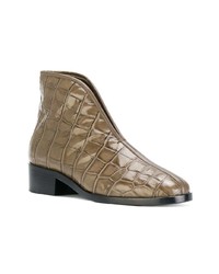 Lemaire Croc Embossed Boots