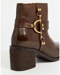 Ravel D Ring Leather Ankle Boots