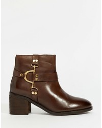 Ravel D Ring Leather Ankle Boots