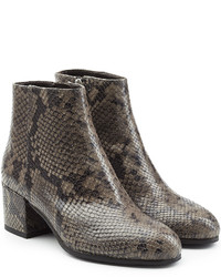 Steffen Schraut Embossed Leather Ankle Boots