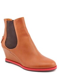 Fendi 8t4116 Brown Leather Fashion Ankle Boots