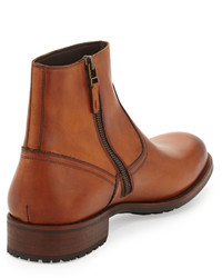 Magnanni For Neiman Marcus Butero Leather Ankle Boot Cognac