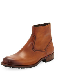 Magnanni For Neiman Marcus Butero Leather Ankle Boot Cognac