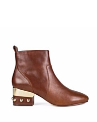 Isa Tapia Hardy Brown Leather Ankle Boots