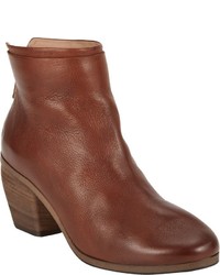 Marsèll Layered Back Zip Ankle Boots Brown