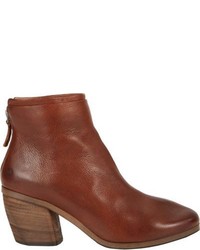 Marsèll Layered Back Zip Ankle Boots Brown
