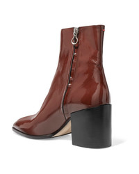 Aeyde Leandra Patent Leather Ankle Boots