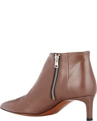 Marni Leather Ankle Boots Brown