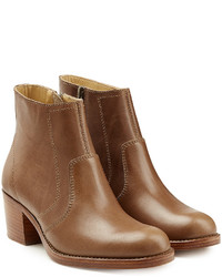 A.P.C. Leather Ankle Boots
